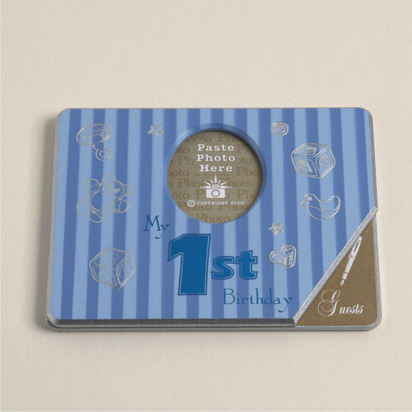 Sunbird - Autograph Book - 1st Birthday - Blue