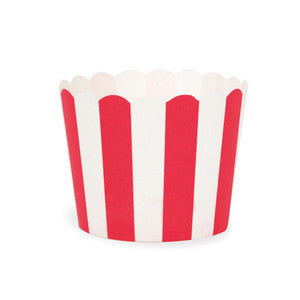 Paper Eskimo - Baking Cups - Red Stripes - Pkt 25
