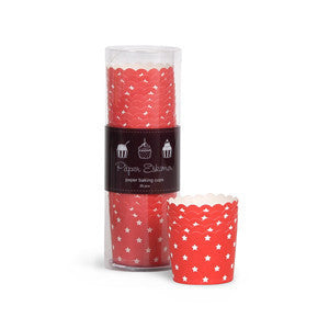 Paper Eskimo - Baking Cups - Red Stars - Pkt 25