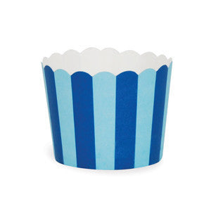 Paper Eskimo - Baking Cups - Blue Stripes - Pkt 25