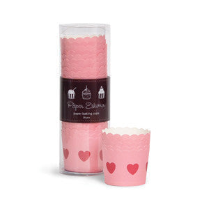 Paper Eskimo - Baking Cups - Pink Hearts - Pkt 25