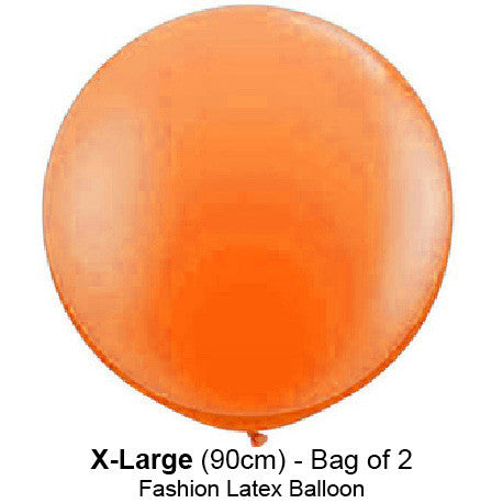 Qualatex - Fashion 90cm Balloons - Orange - Pkt 2
