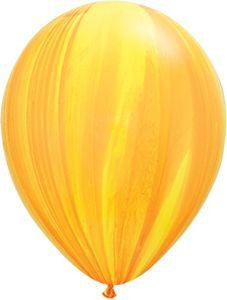 Qualatex - Printed 30cm Balloons - Rainbow Super Agate - Assortment - Pkt 100