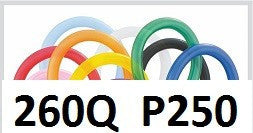 Qualatex - 260Q Latex Balloons - Traditional Assortment - Pkt 250