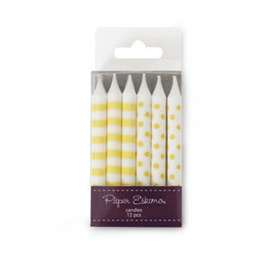 Paper Eskimo - Candles - Limoncello - Pkt 12