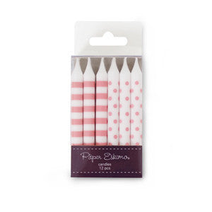 Paper Eskimo - Candles - Pink Floss - Pkt 12