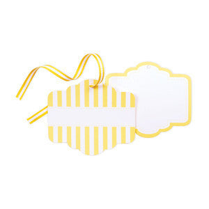 Paper Eskimo - Styling Tags - Limoncello - Pkt 12